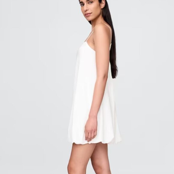 NWT GAP Linen Blend Off White Bubble Mini Dress - Picture 3 of 8